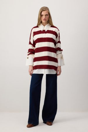 STRIPED KNITWEAR SWEATER