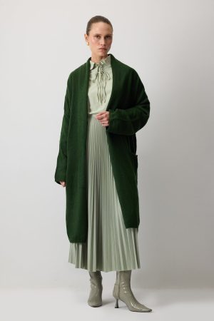 OVERSIZE KNIT CARDIGAN WITH POCKET