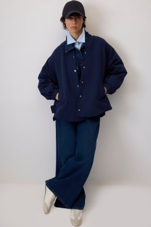 FIRLLED BOMBER JACKET