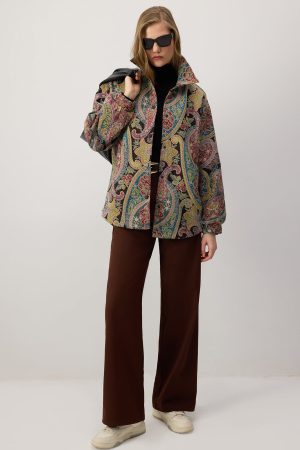 PAİSLEY PRİNT BOMBER JACKET