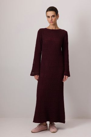 COTTON LINED KNIT DRESS